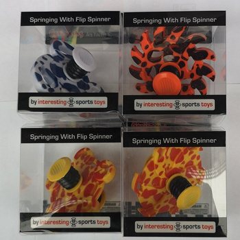 SPRINGING FLIP SPINNER - S Potiskom | MIX BARV (10 kos)
