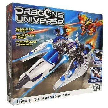 Mega Bloks Dragon Battle - Bojno Letalo in Zmaj