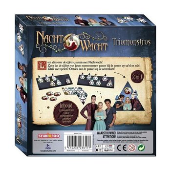 Studio 100 - Nachtwacht Triomonstros 2-v-1 Igra in Sestavljanka (6 kos.)