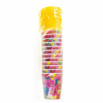 Kozarec s slamico / Kozarec za sladoled &ndash; Smiley, 250 ml (12 kos)