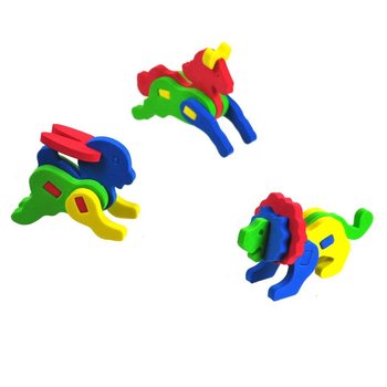 3D Penaste Sestavljanke Živali (12 kos)