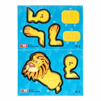 3D Puzzle Divje Živali (48 kos.)