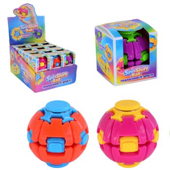SPIN & POP FIDGET SPINNER ŽOGICA - SPIN SHIFT BALL - V DISPLAYU (24 kos.)