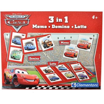 IGRA 3 V 1 DISNEY PIXAR CARS - MEMO - DOMINO - LOTO
