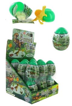 PREGLEDNO JAJČKO S PRESENEČENJEM DINO IN SLADKARIJAMI (18 kos)