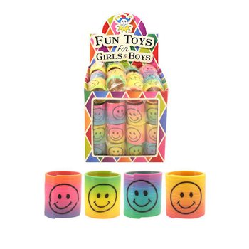 MINI SMILEY SPIRALE Ø3.5 CM V STOJALU (60 kosov)