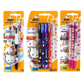 HELLO KITTY BIC PISALA ASORTI NA KARTICI (12 kos)