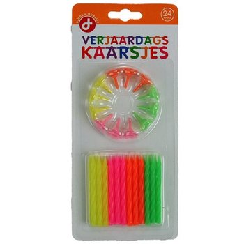 SET ROJSTNODNEVNIH SVEČK, Vsebuje: 24 Svečk z držali