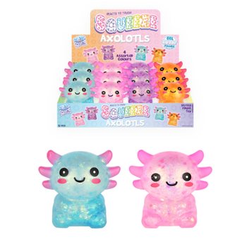 STISKAJOČ MOČČĎILNIK AXOLOTL - GEL SLADKOR - DISPLAY (12 kos)