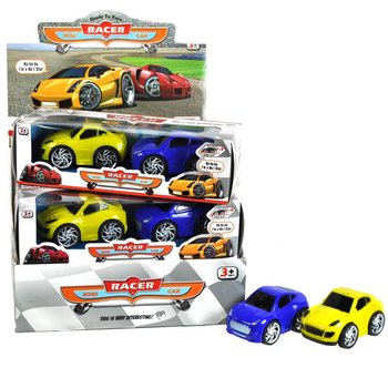 2-delni Set Avtomobilov na Trenje v Displayu (6 kos)