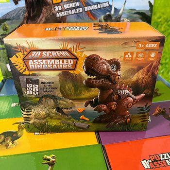 3D Dinosaur Set za Sestavljanje v Darilni &Scaron;katli - Display (8 kos.)