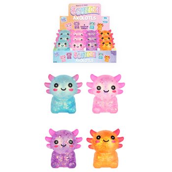STISKAJOČ MOČČĎILNIK AXOLOTL - GEL SLADKOR - DISPLAY (12 kos)