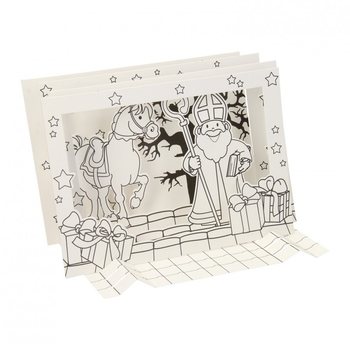Ustvarjalni Set 3D Okence Miklavž / Sinterklaas (12 kos.)