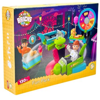 KIDS BRICKS FUN PARK - KOMPLET KOCK ZA SESTAVLJANJE - 130-DELNI (1 kos)