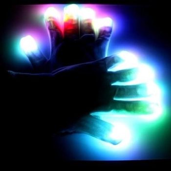 LED rokavice / Rave rokavice (12 kosov)