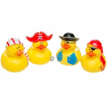 MIX GUMIJASTE RAČKE PIRAT - 5x5 cm (4 kosi)
