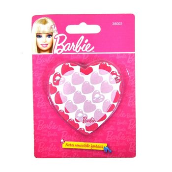 BARBIE BELEŽKA V OBLIKI SRCA NA KARTICI (6 kos)
