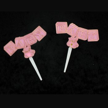 Nabodalca za Cupcake Ob Rojstvu - Baby Roza (12 kosov)