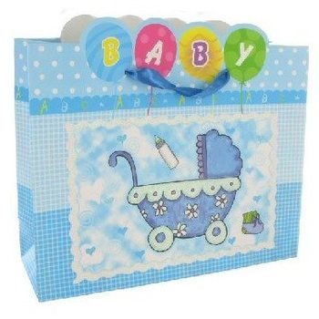 VREČKA OB ROJSTVU - BABY BLUE (12 kos)