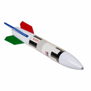 MEGA POCENI | Velik XL Kemični Svinčnik Raketa s 4 Barvami (12 kos)