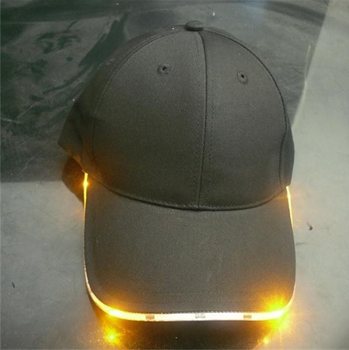 SVETLEČA LED KAPA / PARTY CAPS - BARVA: ORANŽNA (12 kos.)