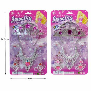 PRINCESKIN LEPOTNI SET S TIARO, UHANI, OGRLICO IN PRSTANI
