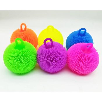PUFFER ŽOGICA ŽIVIH BARV - 8CM - V DISPLAYU (12 kos.)