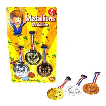 3-delni komplet medalj na kartonu (12 kos)