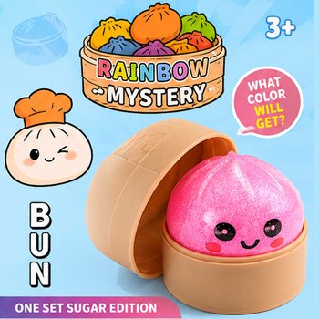 RAGE - Squishy SUGAR EDITION Bun Dumplings MALI (5.3 x 5.3 x 4.1 Cm) Viral 2026 Fidget Toy (24 kos.)
