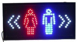 LED Ogla&scaron;evalska Tabla - STRANI&Scaron;ČE / WC