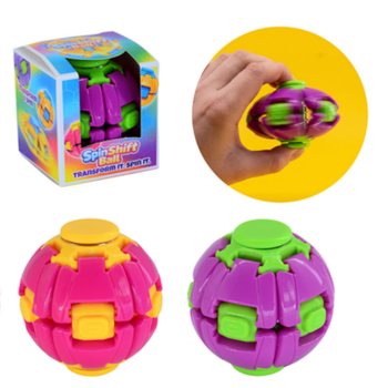 SPIN & POP FIDGET SPINNER ŽOGICA - SPIN SHIFT BALL - V DISPLAYU (24 kos.)