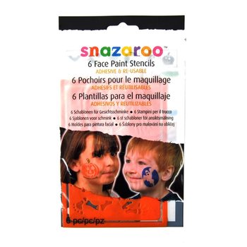 SNAZAROO - 6 &Scaron;ablon za Poslikavo Obraza (12 kos)