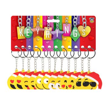 BOŽIČNI OBESKI ZA KLJUČE SMILEY (12 kos)