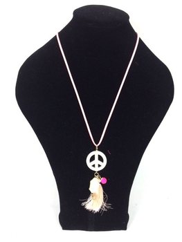 Ogrlica v Ibiza Stilu Losos Peace Buddha (1 kos)