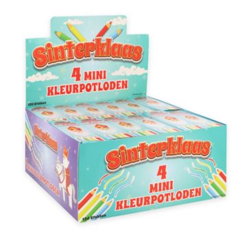 Barvice Miklavž (Sinterklaas) 4-delni set v displayu (120 kos.)