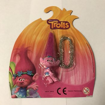 Figurica Trolls na verižici na kartonu (12 kosov)