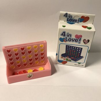 Igra 4 v vrsto v obliki srca (12 kos)