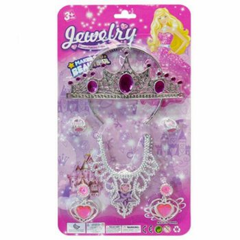 PRINCESKIN LEPOTNI SET S TIARO, UHANI, OGRLICO IN PRSTANI