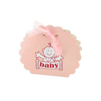 Darilne Škatlice za Rojstvo / Baby Shower - Roza (12 kos)