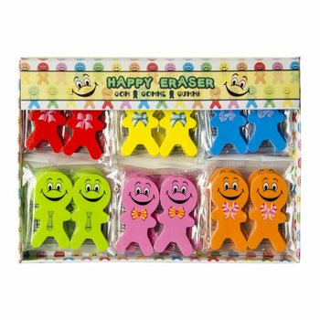 Vesele radirke Smiley 2-delne (36 setov)