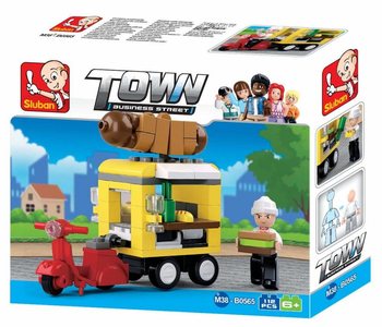 Sluban Voziček s hot dogi M38-B0565 Kocke (1 kos)