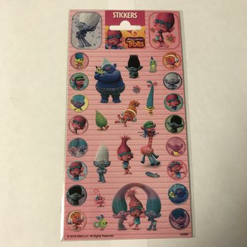 Nalepke TROLLS - 20 x 10 cm (10 kos.)
