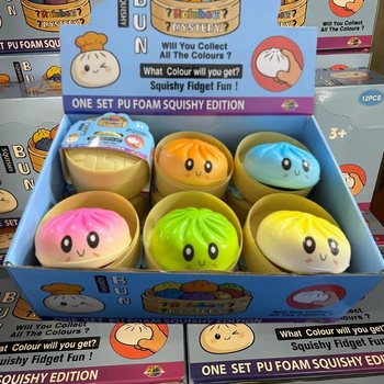 RAGE - Squishy Bun Dumplings VELIKI - ONE SET PU FOAM SQUISHY EDITION (12 kos)