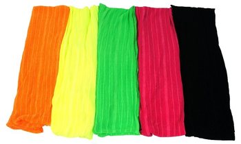 Neon cevasti šali s tankimi navpičnimi črtami (10 kos)