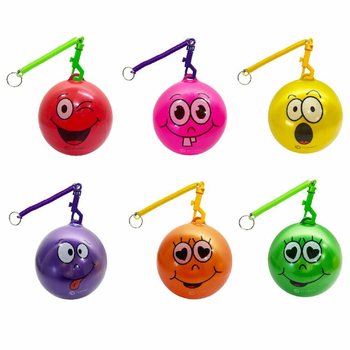 SMILEY ŽOGA Z VRVICO / BUNGEE ŽOGA &Oslash;23 cm (10 kos)