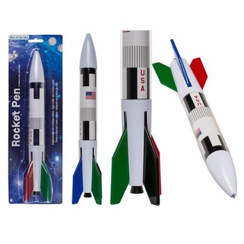 MEGA POCENI | Velik XL Kemični Svinčnik Raketa s 4 Barvami (12 kos)