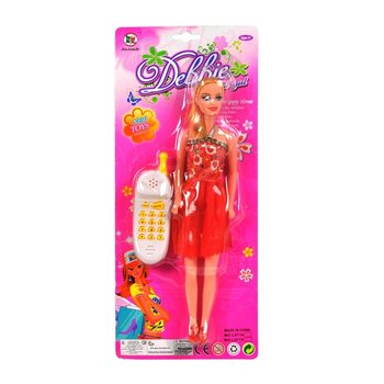 DEBBY PUNČKA S TELEFONOM NA KARTICI (6 kos.)