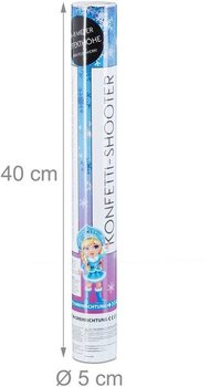 Konfeti top - Snežinka - 40 cm - party shooter (10 kos)