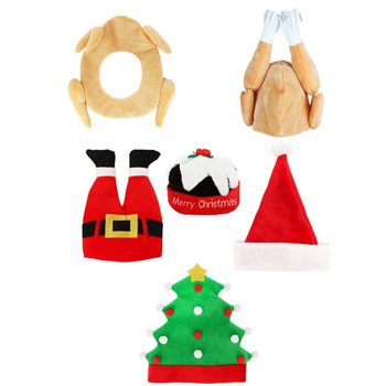 MIX LUKSUZNIH ZABAVNIH BOŽIČNIH KAP - XMAS CAPS (6 kosov)