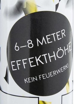 Konfeti top &ndash; Barva: Črno-rumena - 40 cm - Party popper (10 kos.)
